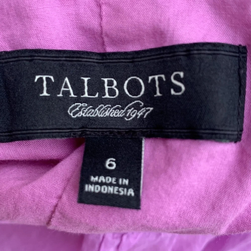 Talbots size 6 light purple skirt waist 16", length 22" - Picture 2 of 3